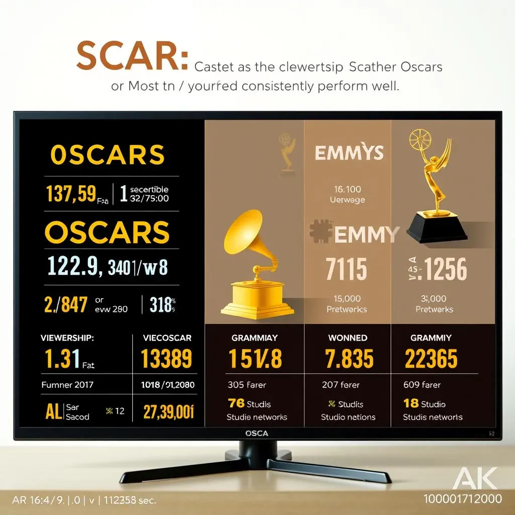 Comparing the Big Three: Oscars, Grammys, and Emmys Celebrity Statistics